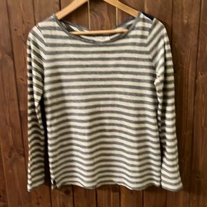 Madewell Women’s Striped Long Sleeve Knit Top